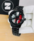Men Sports Watches 3d Car Wheel Stainless Steel Band Wrist Watch Men's Quartz Watch