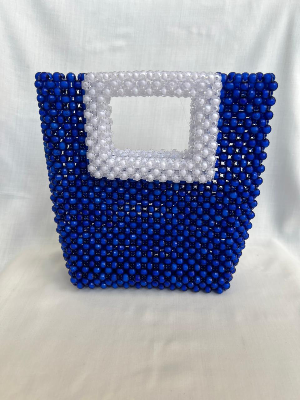 Square Shape Beaded Bag For Womens