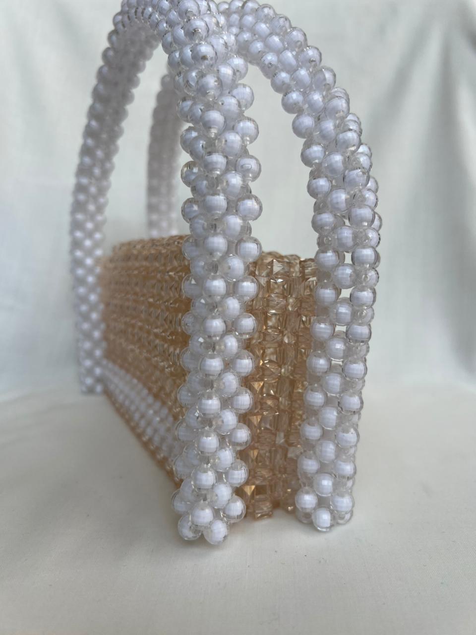Pearl Beaded Handbag for Women