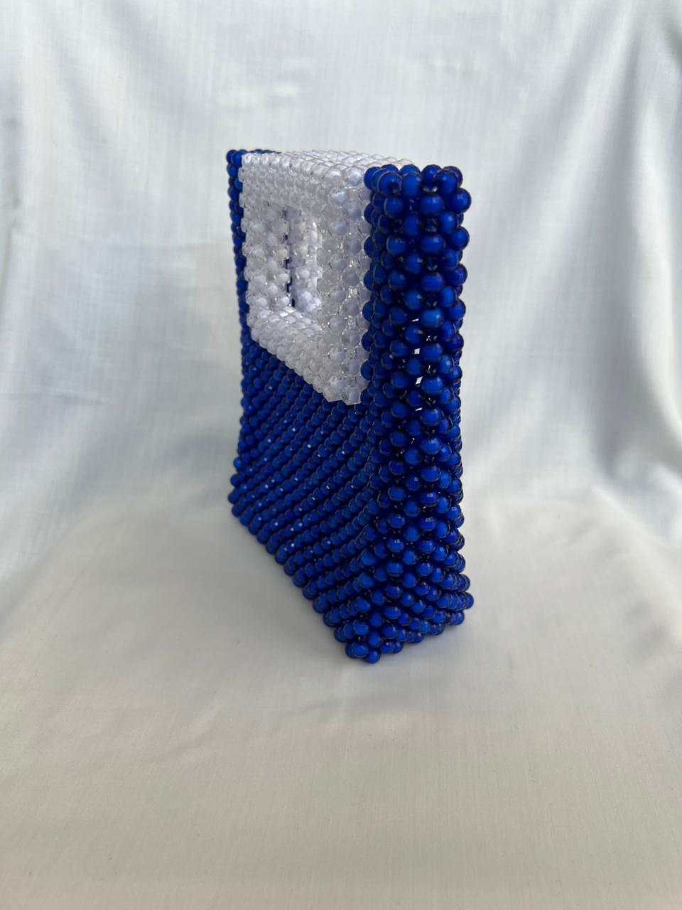Square Shape Beaded Bag For Womens